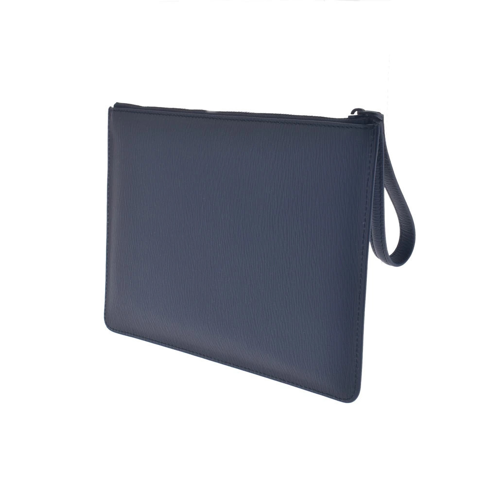 Salvatore Ferragamo Bag Clutch Leather Gray